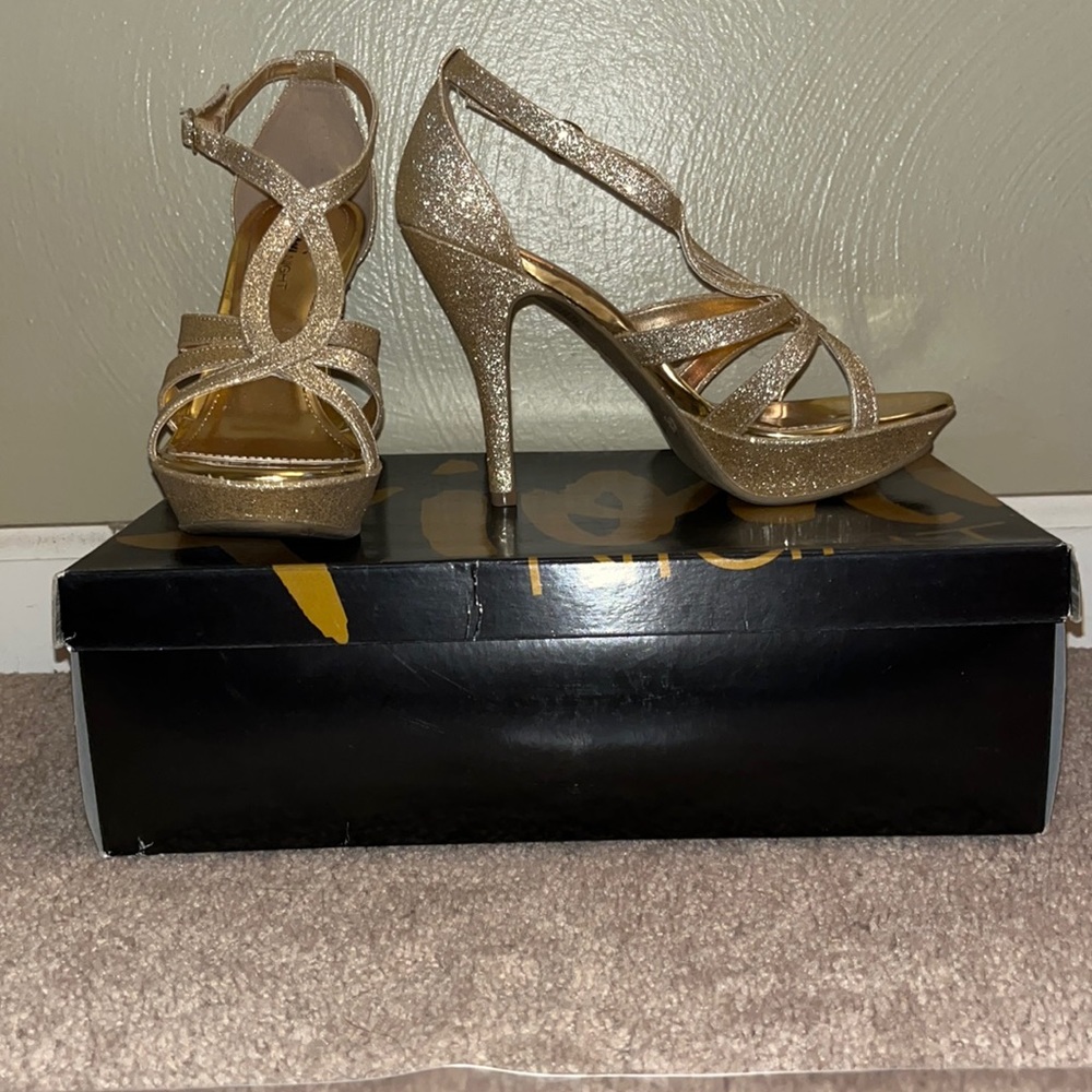 Gold heels